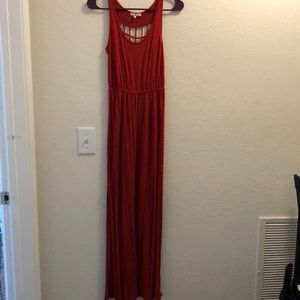 Dress with checkerboard back